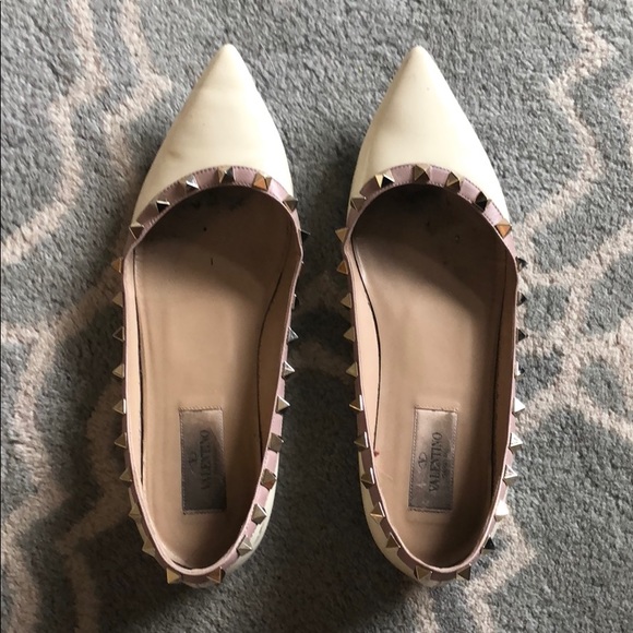 valentino flats beige